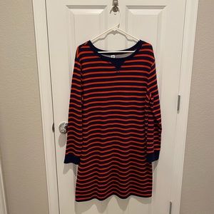 Old Navy orange/blue striped dress